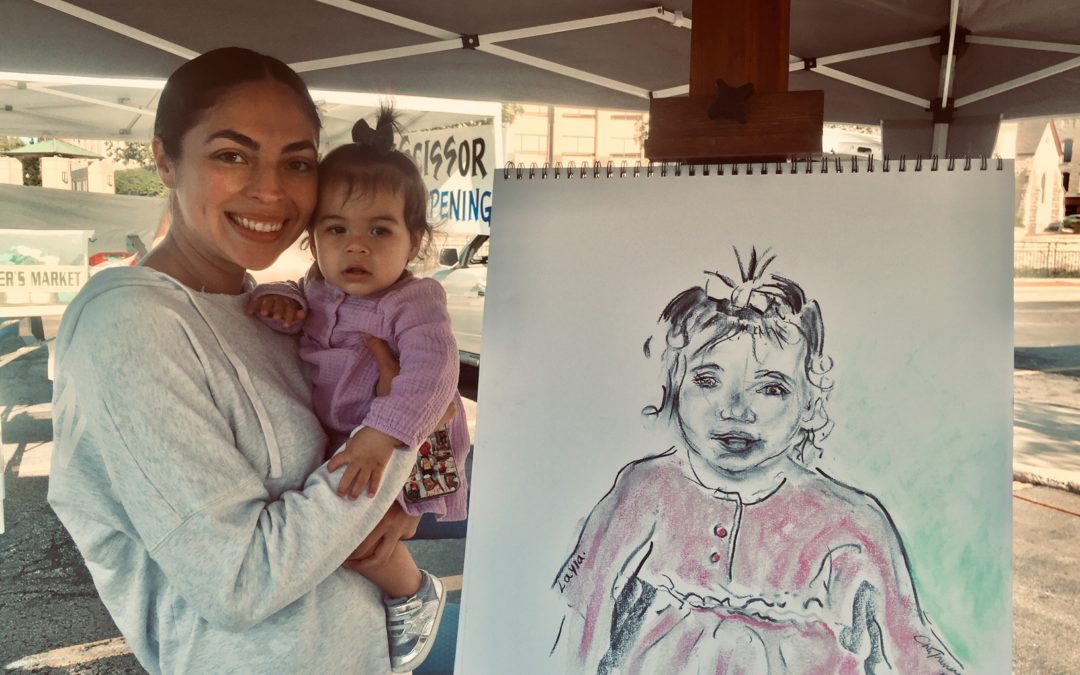 Baby at Farmers Market 2021